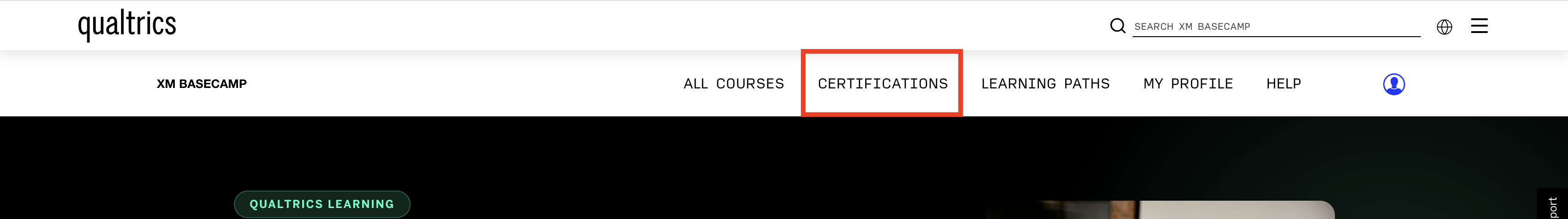 certifications tab