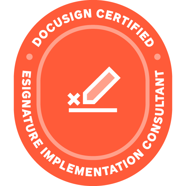 DocuSign eSignature Implementation Consultant certification badge