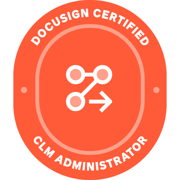 DocuSign CLM Administrator certification badge