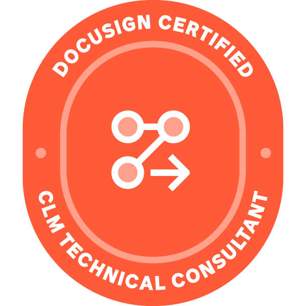 DocuSign CLM Technical Consultant certification badge