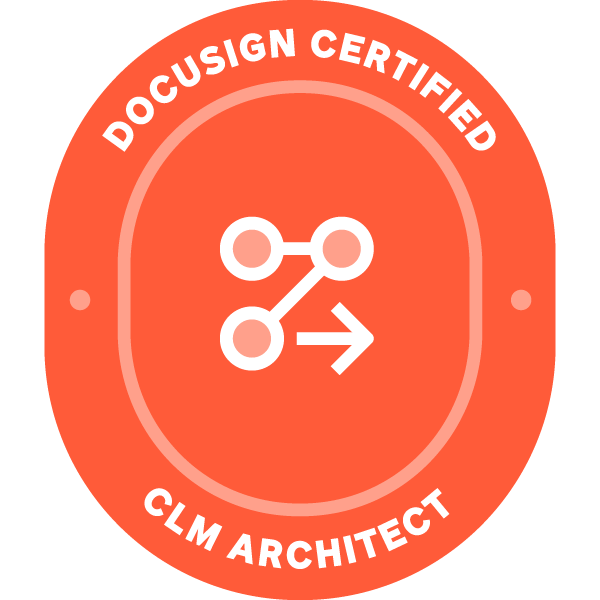 DocuSign CLM Architect certification badge