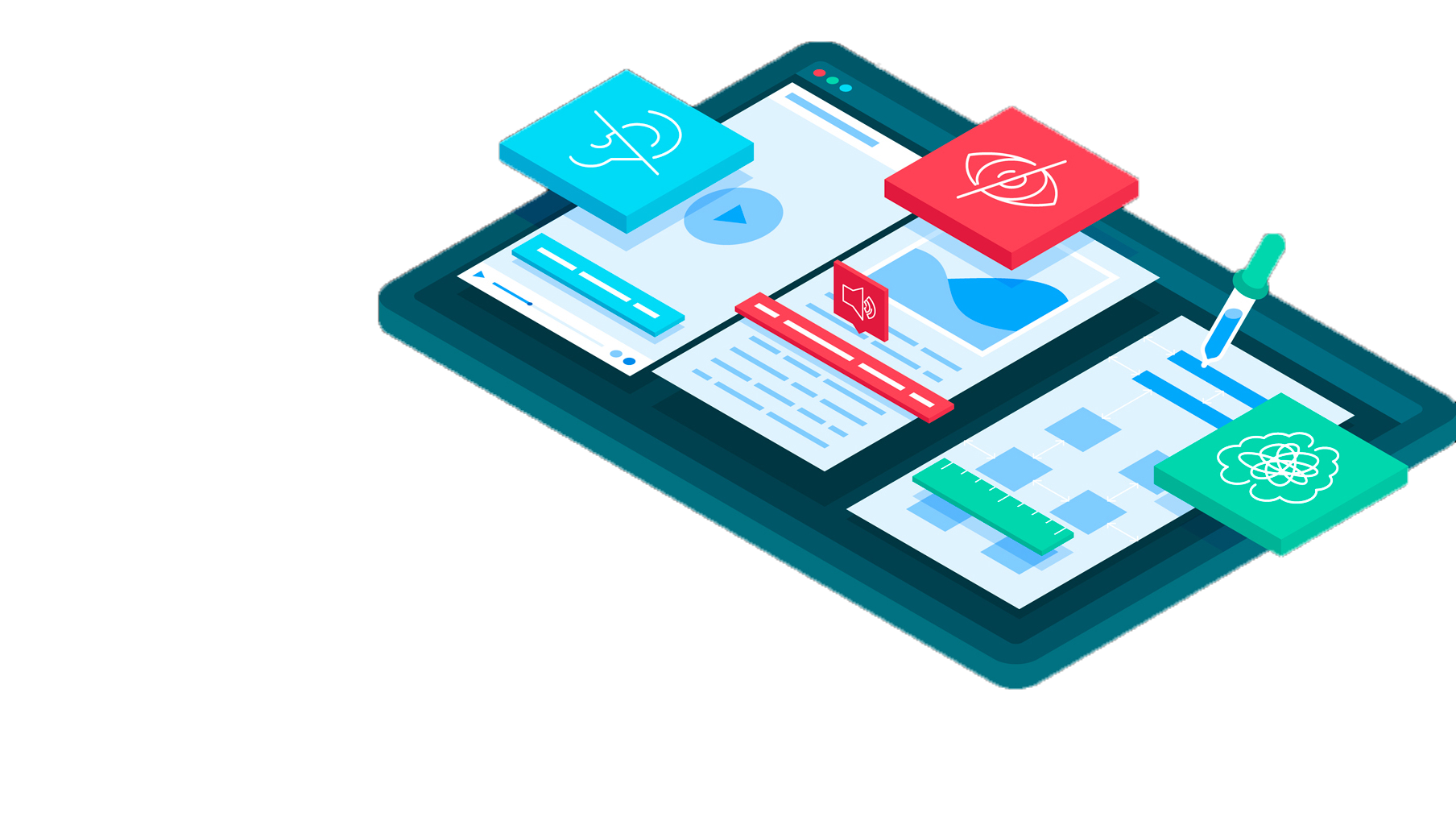 Illustration of web accessibility tools