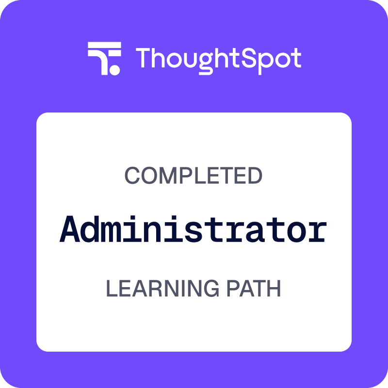 Administrator Learning Path Badge