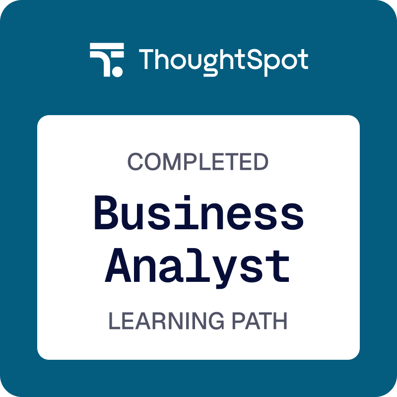 Business Analyst Learning Path Badge