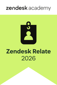 Preview of the Zendesk Relate 2026 badge