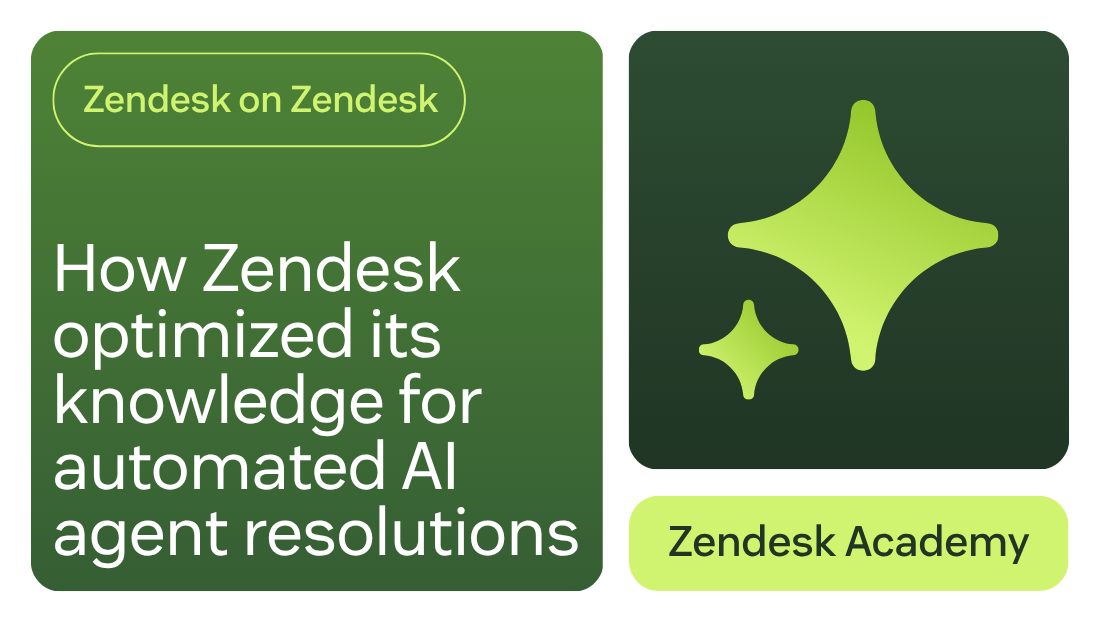 How Zendesk optimized its knowledge for automated AI agent resolutions
