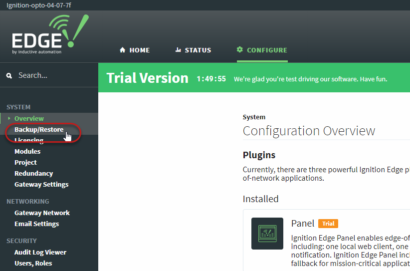 Restoring the Ignition Edge Project