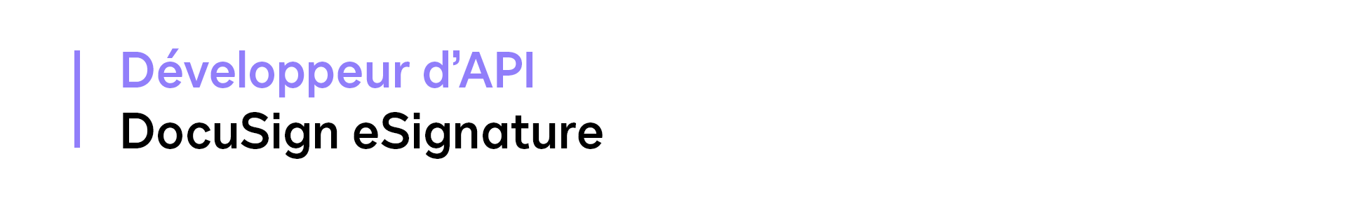 Développeur d’API Docusign eSignature