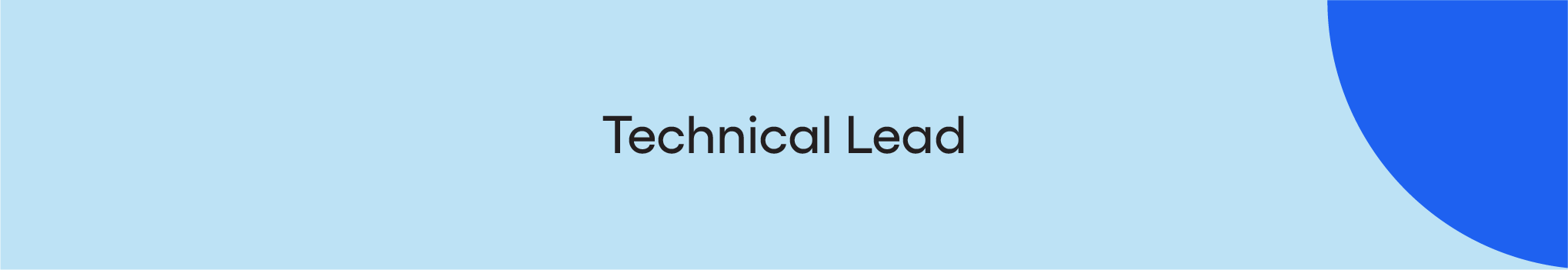 Technical lead