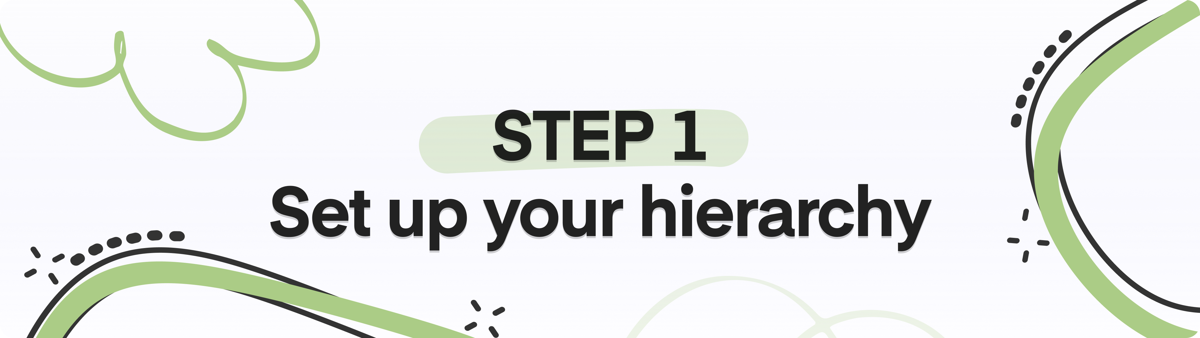 Step 1 Set up your hierarchy