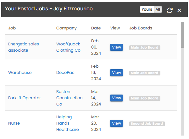 Creating a job in BOLD