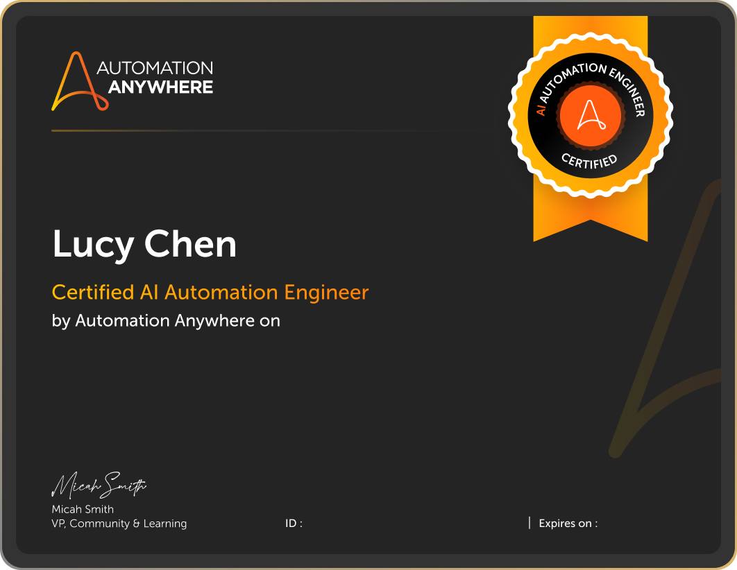AI Automation Engineer Certification